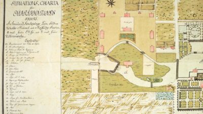 Karta över ett tänkt Mariannelund år 1793.