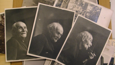 Bildserie på emigranten Anders Holmkvist, 1927