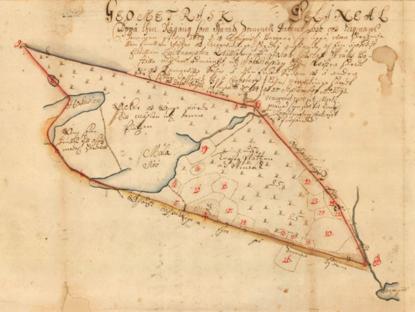 Kartan över målen från 1691